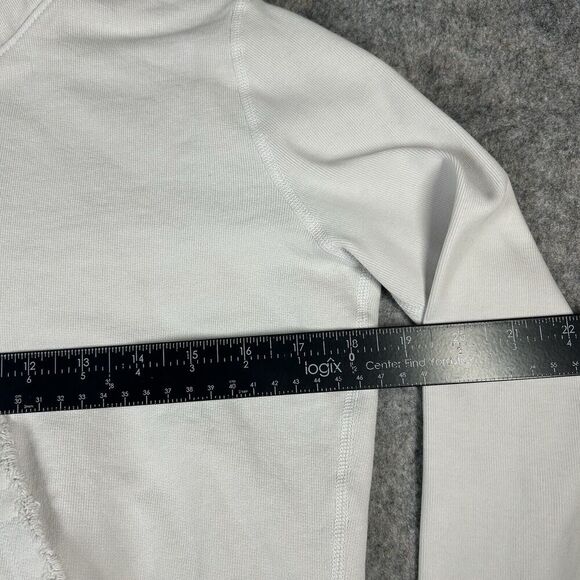 Frank & Eileen Tee Lab Jacket Women’s XS Cropped Rose Gold Zip Hoodie Distressed - Picture 6 of 12